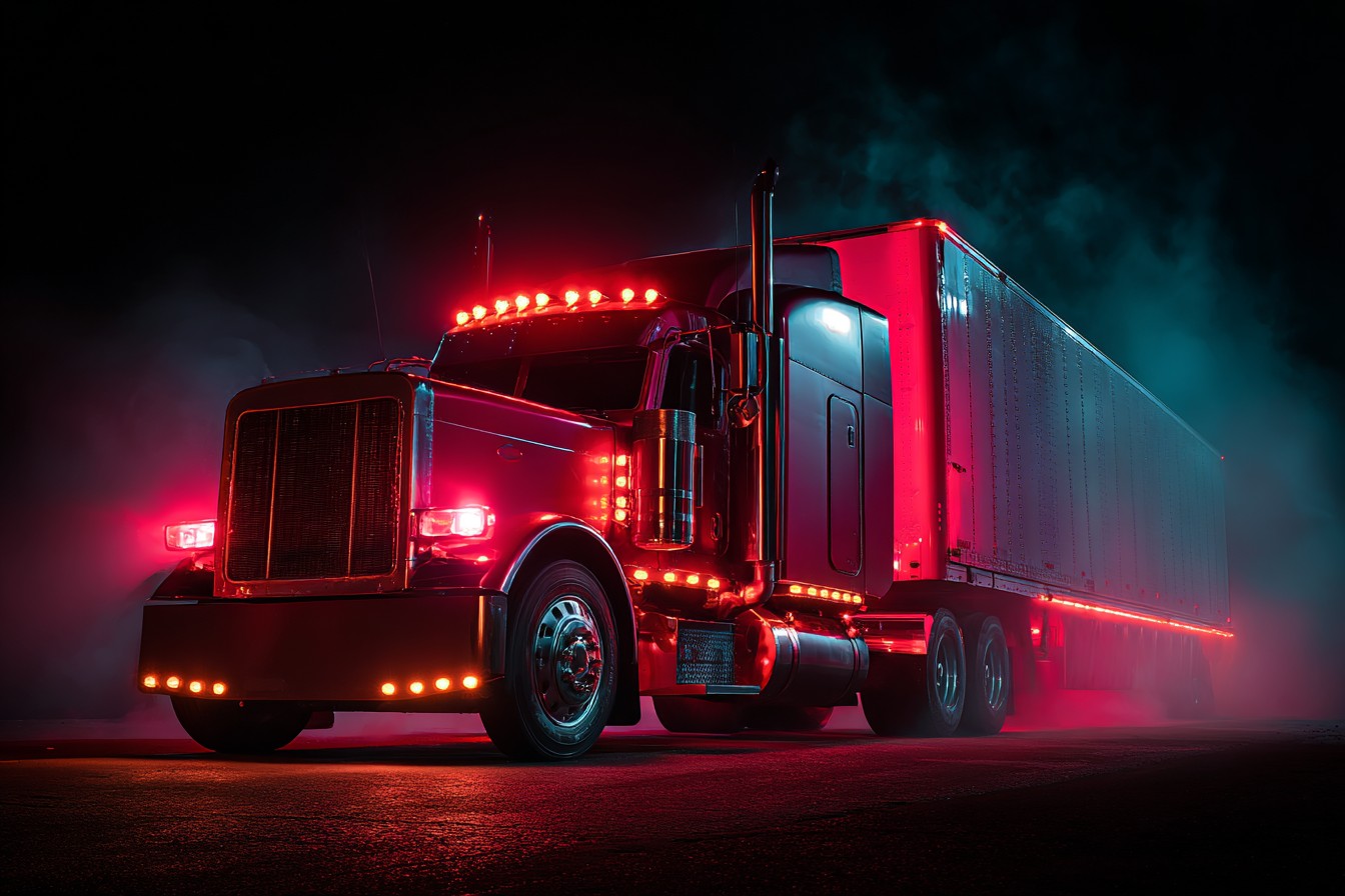 shahrukhfiaz63 red freight truck hauling a trailer through mi 1782ec6d 9b2e 40ba be91 2d9e097af418 2